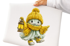 Whimsical Halloween Ghost Clipart Product Image 2