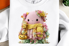 Whimsical Halloween Ghost Clipart Product Image 3