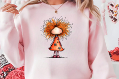 Whimsical Halloween Girl Clipart Product Image 4
