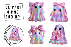 Whimsical Halloween Pink Cute Clipart Product Image 1