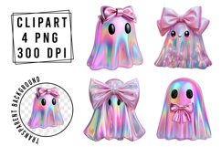 Whimsical Halloween Pink Cute Clipart Product Image 1