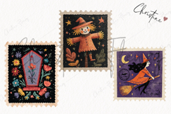 Whimsical Halloween Postage Stamps | Halloween Png Product Image 3