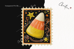 Whimsical Halloween Postage Stamps | Halloween Png Product Image 2