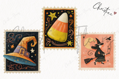 Whimsical Halloween Postage Stamps | Halloween Png Product Image 3