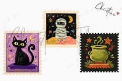 Whimsical Halloween Postage Stamps | Halloween Png Product Image 3