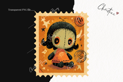 Whimsical Halloween Postage Stamps | Halloween Png Product Image 2