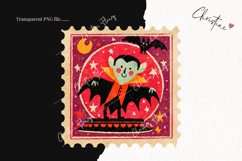 Whimsical Halloween Postage Stamps | Halloween Png Product Image 2