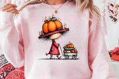 Whimsical Halloween Witch Clipart Product Image 4