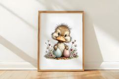 Whimsical Happy Easter Duck Clipart Product Image 3