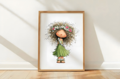 Whimsical Hawaii Little Girl Clipart Product Image 3