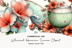 Whimsical Hawaiian Summer Clipart Product Image 1