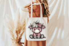 Whimsical Highland Cow Clipart Product Image 5
