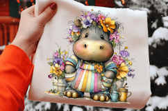 Whimsical Hippopotamus Clipart Product Image 2