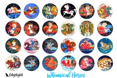 Whimsical Horses Printable Digital Collage Sheet Product Image 2