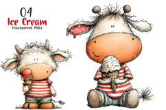 Whimsical Ice Cream Pngs Product Image 1
