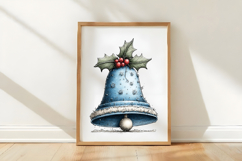 Whimsical Icy Blue Christmas Clipart Product Image 3