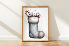 Whimsical Icy Blue Christmas Clipart Product Image 3