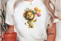 Whimsical kids birthday celebration clipart Product Image 3