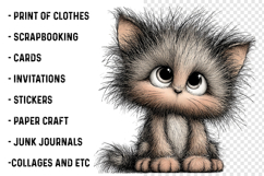 Whimsical Kitten Clipart PNG Product Image 2