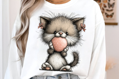 Whimsical Kitten Clipart PNG Product Image 3