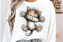 Whimsical Kitten Clipart PNG Product Image 3