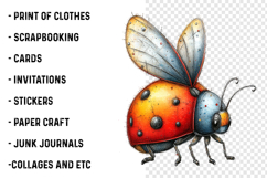 Whimsical Ladybug Clipart Product Image 2