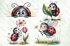 Whimsical Ladybug Clipart Product Image 1