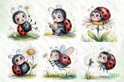 Whimsical Ladybug Clipart Bundle Product Image 4