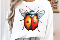 Whimsical Ladybug Clipart Product Image 3