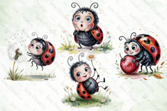 Whimsical Ladybug Clipart Product Image 1