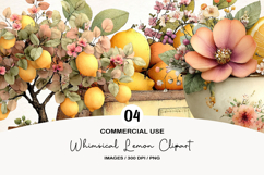 Whimsical Lemon Clipart Product Image 1