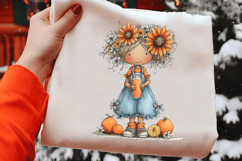 Whimsical Lemonade Girl Watercolor Clipart Product Image 2