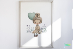 Whimsical Little Girl Clipart Product Image 5