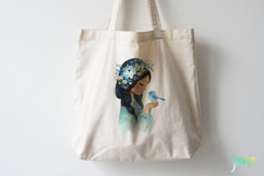 Whimsical Little Girl And Pet Clipart Product Image 4