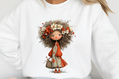 Whimsical Little Girl Clipart Sublimation Product Image 2