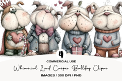 Whimsical Lord Casper Bulldog Clipart Product Image 1
