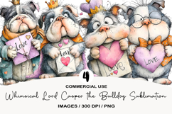 Whimsical Lord Casper the Bulldog Sublimation Product Image 1