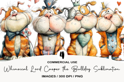 Whimsical Lord Casper the Bulldog Sublimation Product Image 1