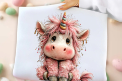 Whimsical Love Unicorn Clipart Product Image 2