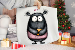 Whimsical Love Woodland Black Beer Clipart Product Image 2