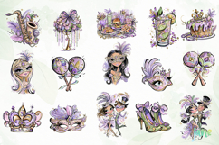 Whimsical Mardi Gras Clipart Product Image 3