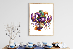 Whimsical Mardi Gras Crawfish Clipart Product Image 3