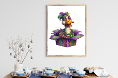 Whimsical Mardi Gras Cute Goose Clipart Product Image 3