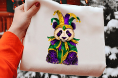 Whimsical Mardi Gras Panda Clipart Product Image 2