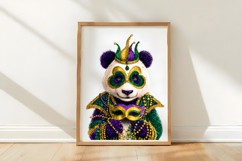 Whimsical Mardi Gras Panda Clipart Product Image 3
