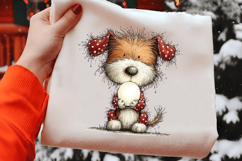 Whimsical Messy Hair Dog Clipart Product Image 2