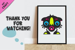 Whimsical Monsters Pack 05. Tshirt, PNG. Product Image 4