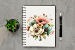 Whimsical Mother Day Flower Clipart Product Image 2