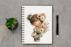 Whimsical Mother Day Girls Clipart Product Image 2