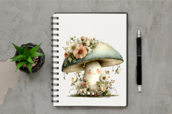 Whimsical Mother Day Mushroom Clipart Product Image 2